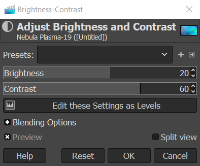 Brightness-Contrast Dialog