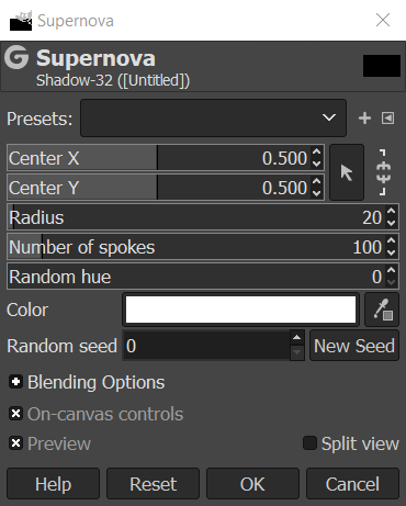 Supernova Dialog